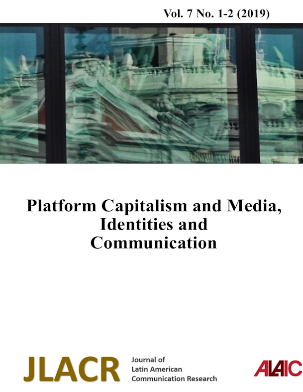 					View Vol. 7 No. 1-2 (2019): Platform Capitalism and Media, Identities and Communication
				