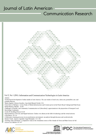 					View Vol. 2 No. 1 (2012): Information and Communication Technologies in Latin America
				